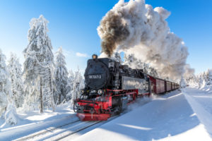 Die Brockenbahn im Nationalpark Harz, Sachsen-Anhalt, Deutschland Die Brockenbahn im Nationalpark Harz, Sachsen-Anhalt, Deutschland